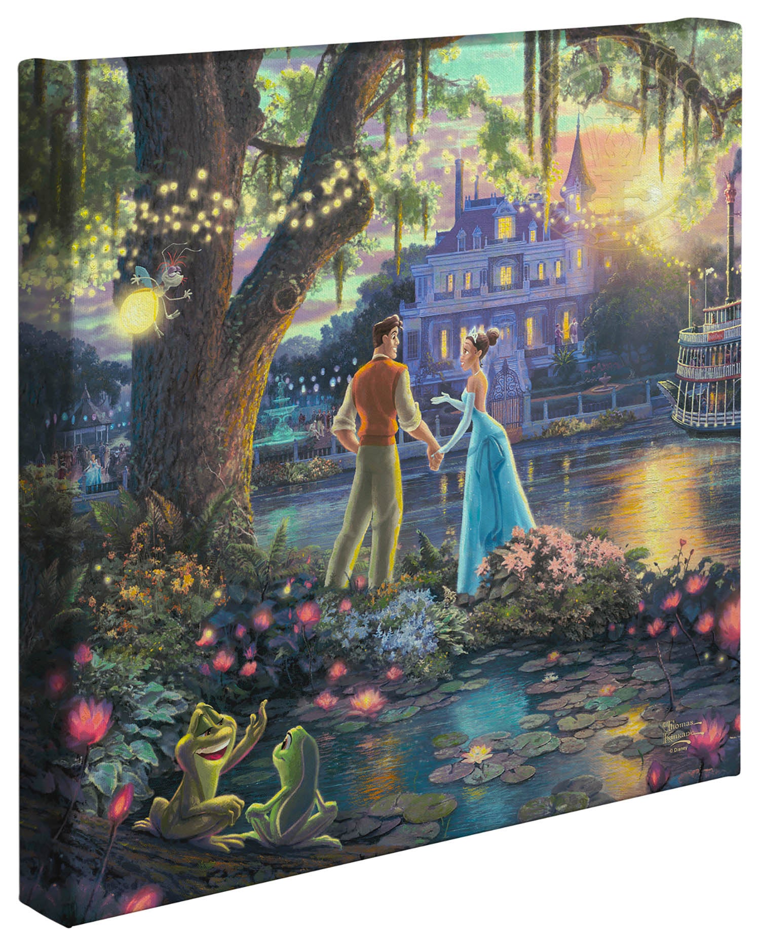 Thomas Kinkade Disney Dreams Princess and the Frog Limited and Open Canvas Giclee