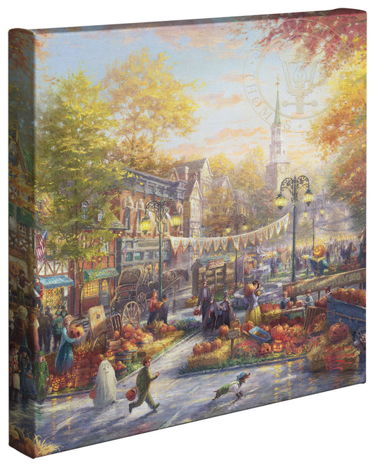 Thomas Kinkade Studios The Pumpkin Festival Limited and Open Canvas Giclee