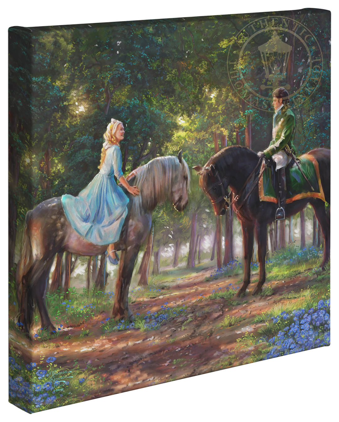 Thomas Kinkade Disney Dreams Romance Awakens Canvas Giclee