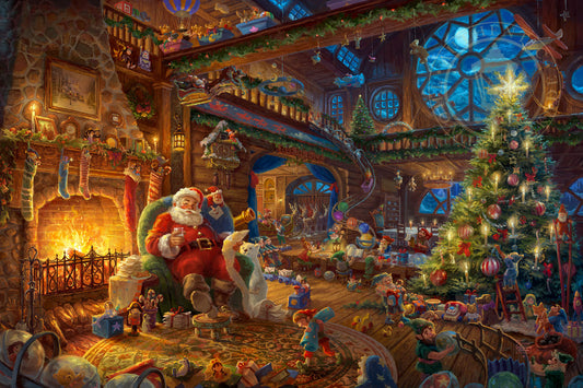 Thomas Kinkade Studios "Santa's Workshop" Limited Edition Canvas Giclee