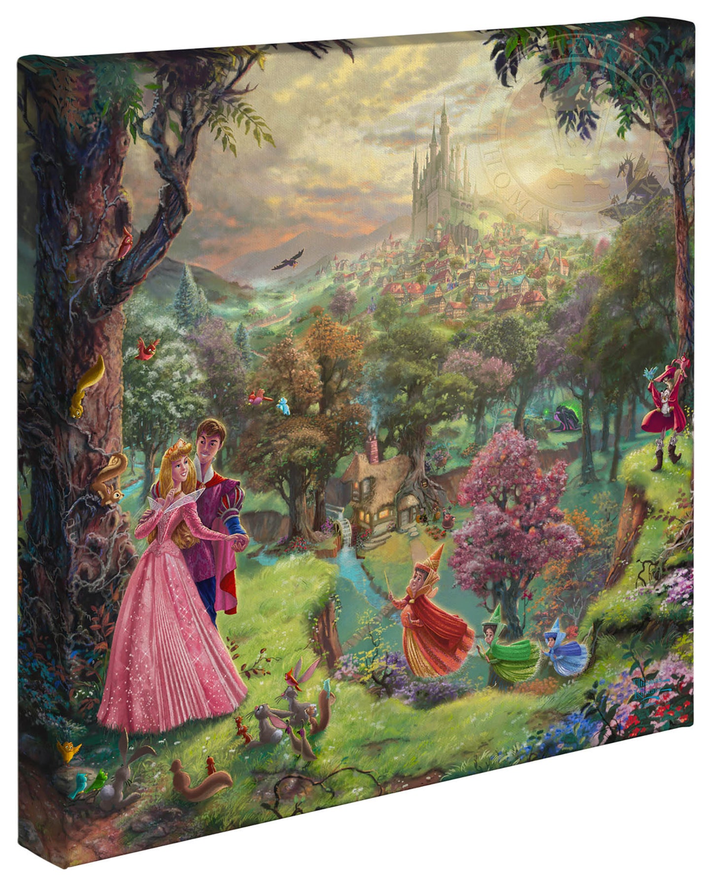 Thomas Kinkade Disney Dreams Disney "Sleeping Beauty" Limited and Open Canvas Giclee