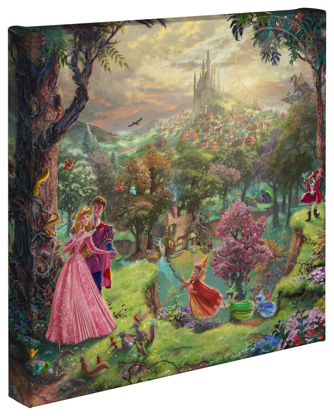 Thomas Kinkade Disney Dreams Disney Sleeping Beauty Limited and Open Canvas Giclee