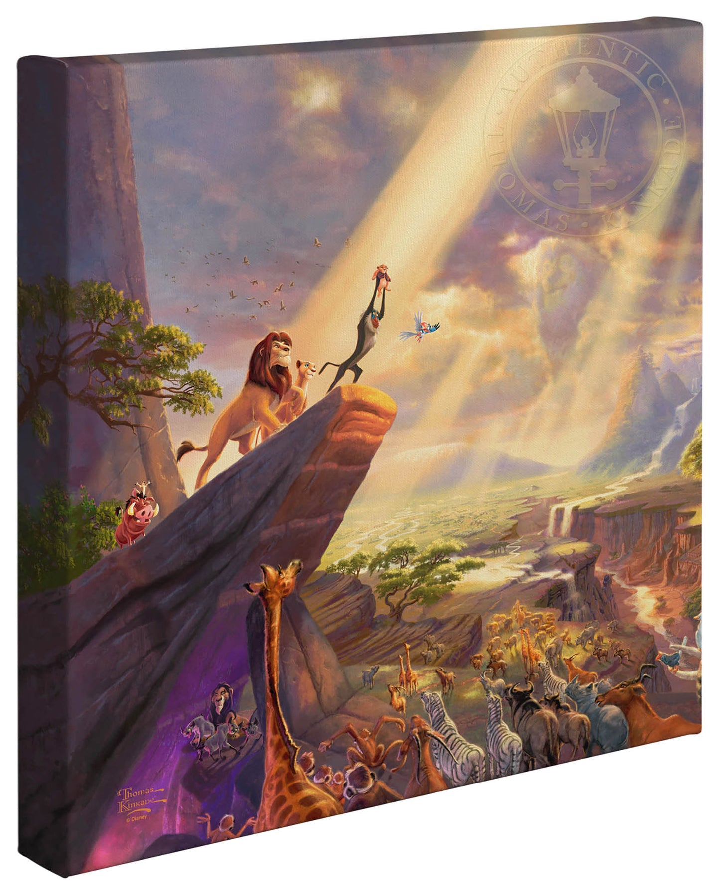 Thomas Kinkade Disney Dreams "The Lion King" Limited and Open Canvas Giclee
