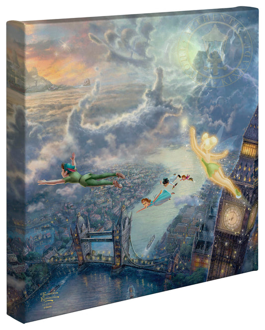 Thomas Kinkade Disney Dreams "Tinkerbell and Peter Pan Fly to Neverland" Canvas Giclee