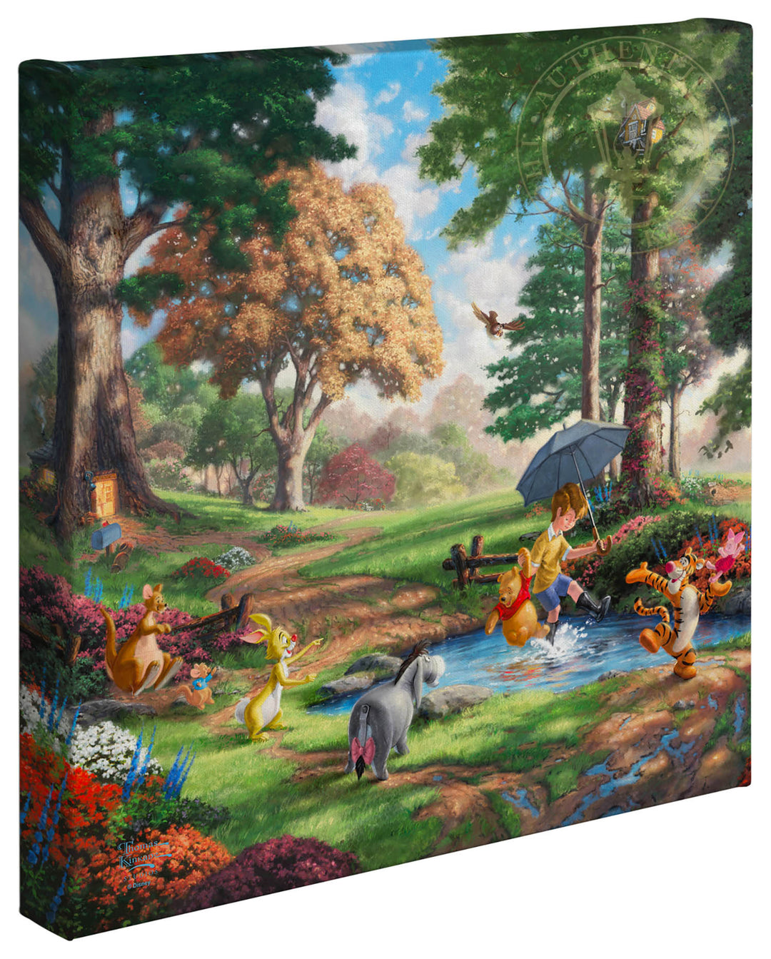 Thomas Kinkade Disney Dreams Winnie the Pooh I Limited and Open Canvas Giclee