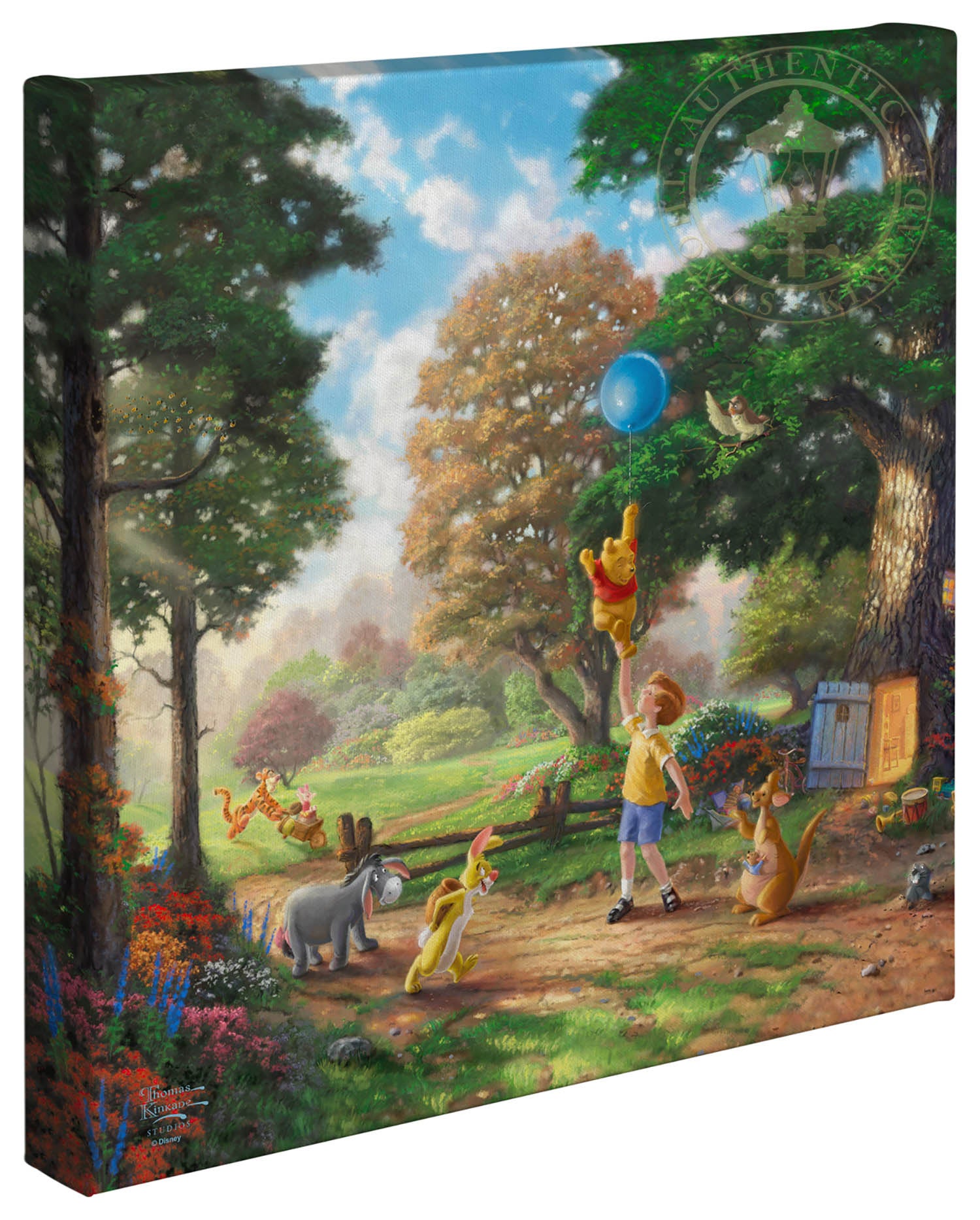 Thomas Kinkade Disney Dreams "Winnie the Pooh II" Limited and Open Canvas Giclee
