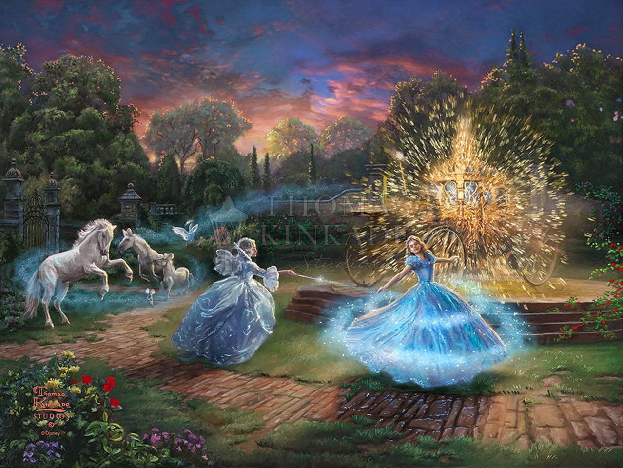 Thomas Kinkade Disney Dreams "Wishes Granted" Limited and Open Canvas Giclee