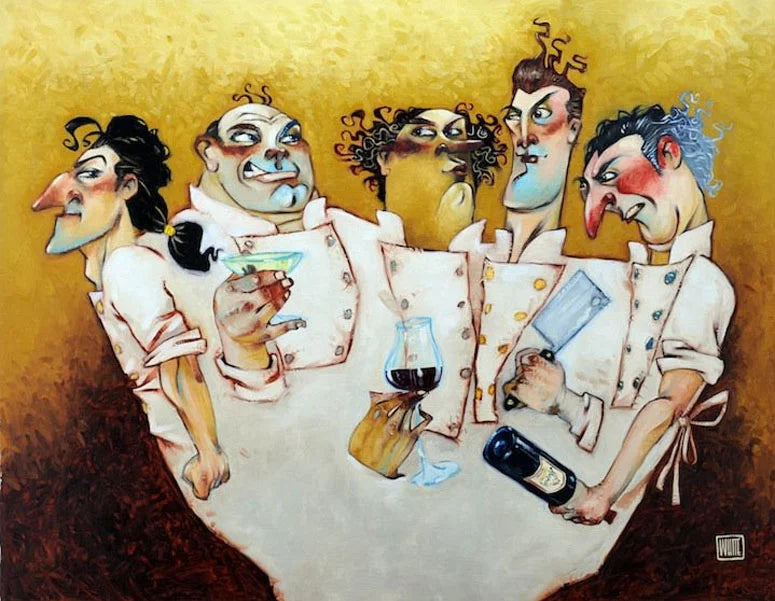 Todd White "Those Mad Mad Chefs" Limited Edition Canvas Giclee