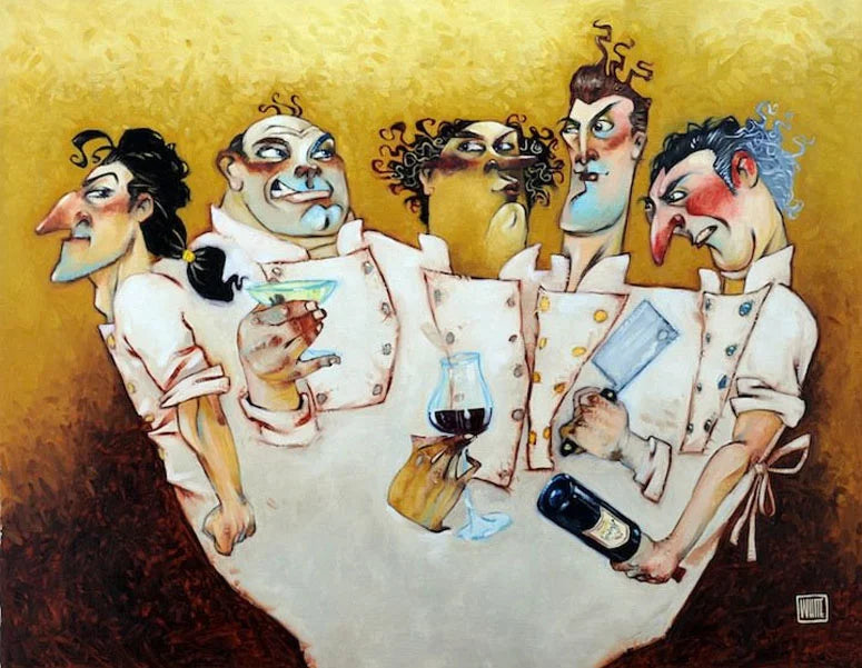Todd White Those Mad Mad Chefs Limited Edition Canvas Giclee