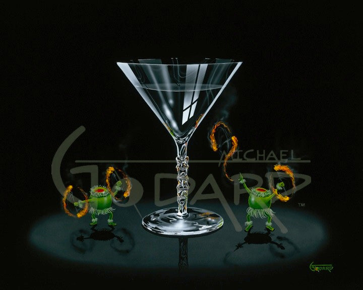 Michael Godard Tiki Martini Limited Edition Canvas Giclee