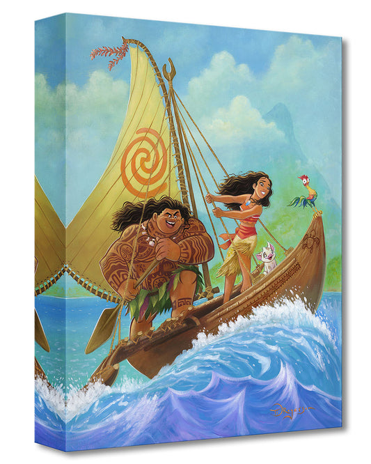Tim Rogerson Disney "Moana Knows the Way" Limited Edition Canvas Giclee