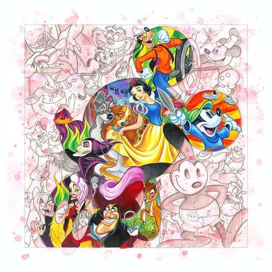 Tim Rogerson Disney "Colorful Characters" Limited Edition Canvas Giclee