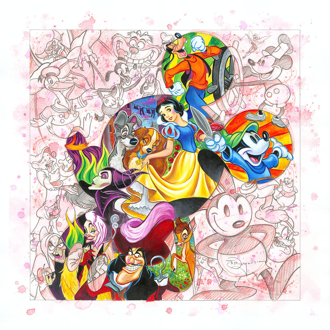 Tim Rogerson Disney Colorful Characters Limited Edition Canvas Giclee