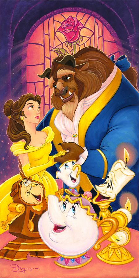 Tim Rogerson Disney True Love's Tale Limited Edition Canvas Giclee