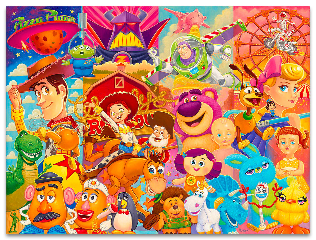 Tim Rogerson Disney Toy Story 25th Anniversary Limited Edition Canvas Giclee