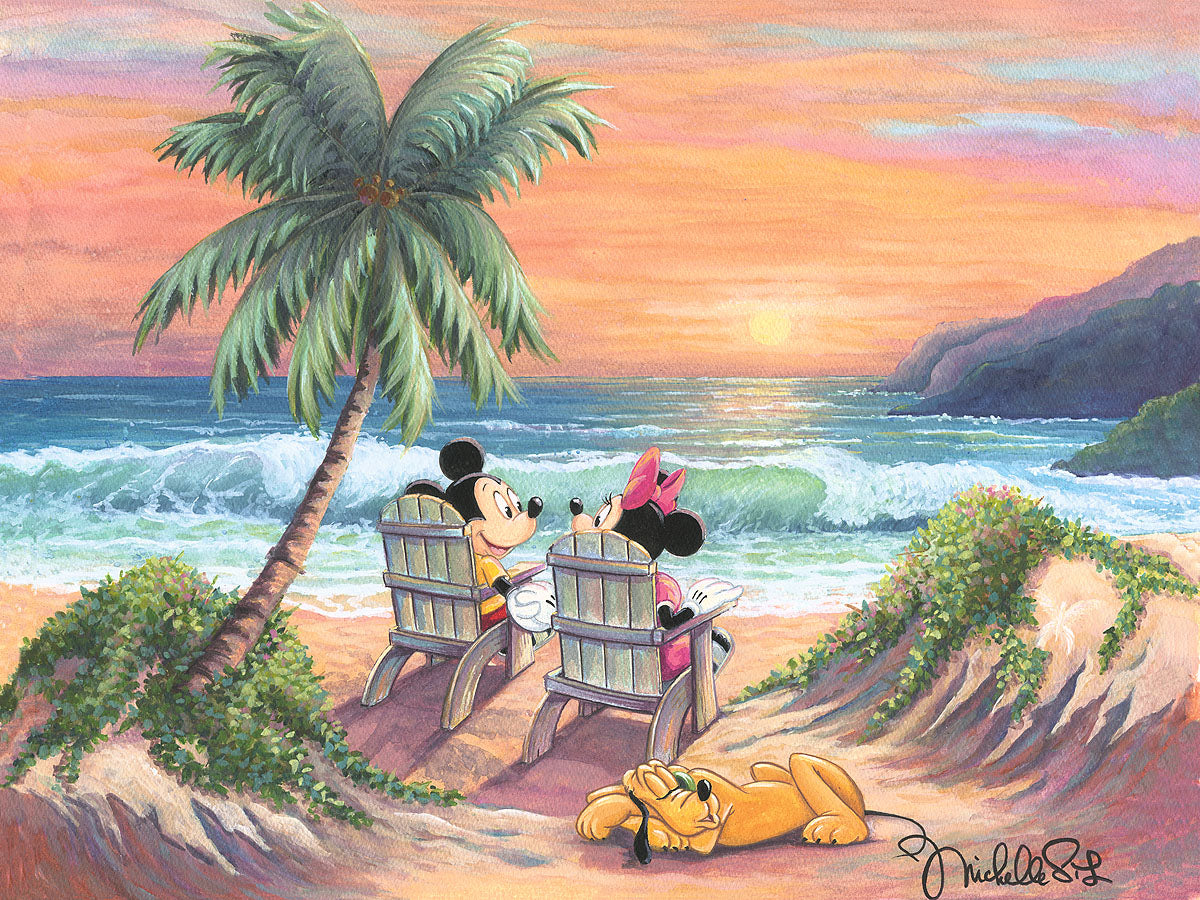 Michelle St. Laurent Disney "Vacation Paradise" Limited Edition Canvas Giclee