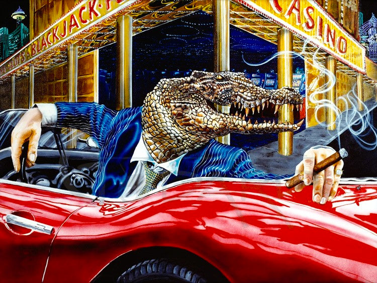 Michael Godard Vegas Style Limited Edition Canvas Giclee