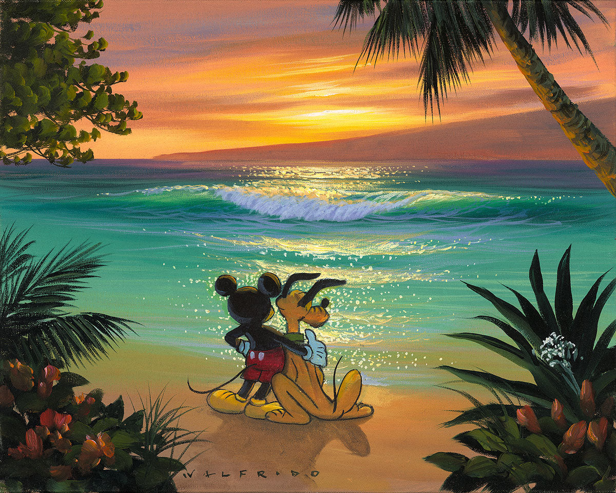 Walfrido Garcia Disney "Best Friends" Limited Edition Canvas Giclee