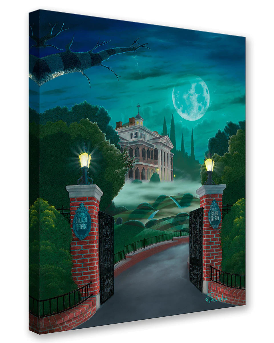 Michael Provenza Disney Welcome to the Haunted Mansion Limited Edition Canvas Giclee