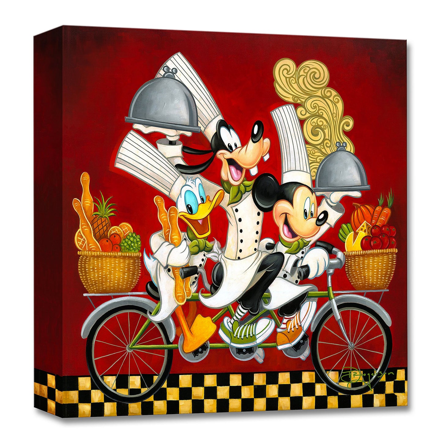 Tim Rogerson Disney "Wheeling With Flavor" Limited Edition Canvas Giclee