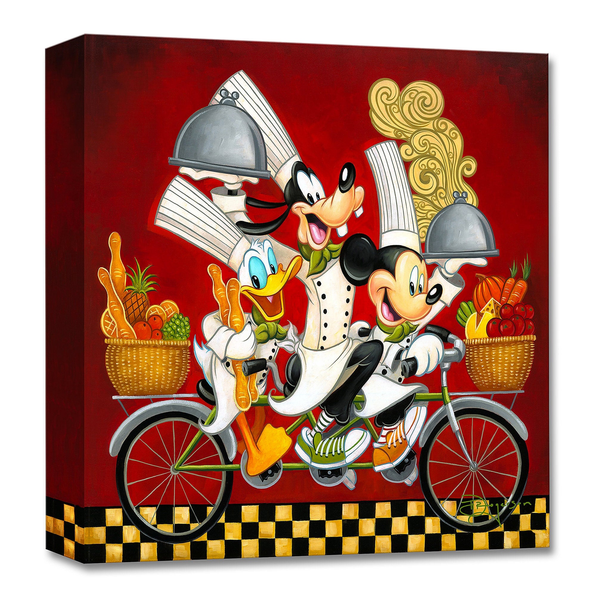 Tim Rogerson Disney Wheeling With Flavor Limited Edition Canvas Giclee