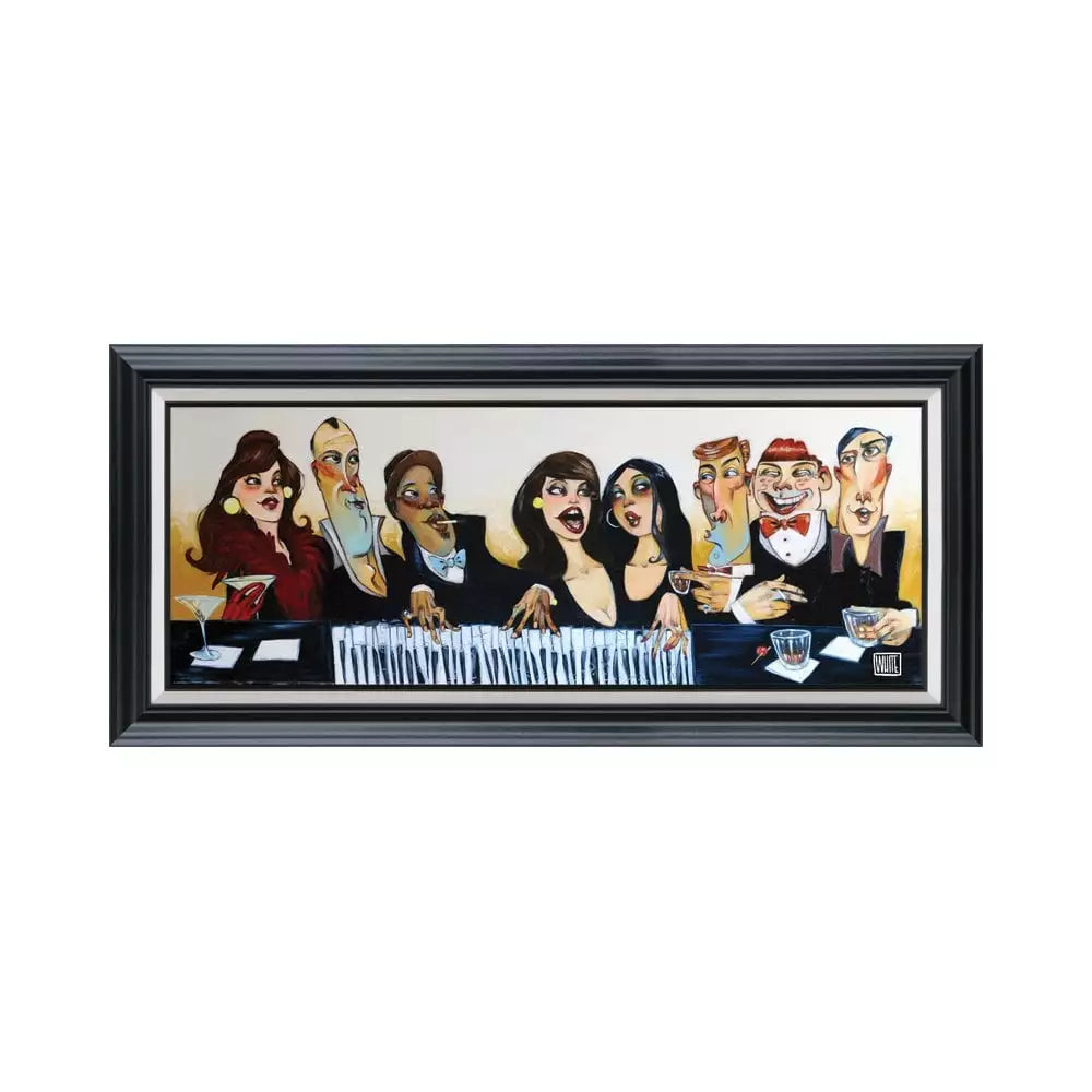 Todd White Passing Notes at a Bar Limited Edition Canvas Giclee