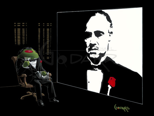 Michael Godard "Corleone-Tini" Limited Edition Canvas Giclee