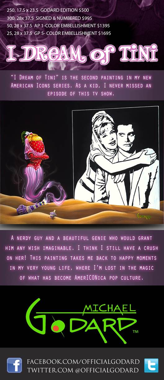 Michael Godard I Dream Of Tini Limited Edition Canvas Giclee